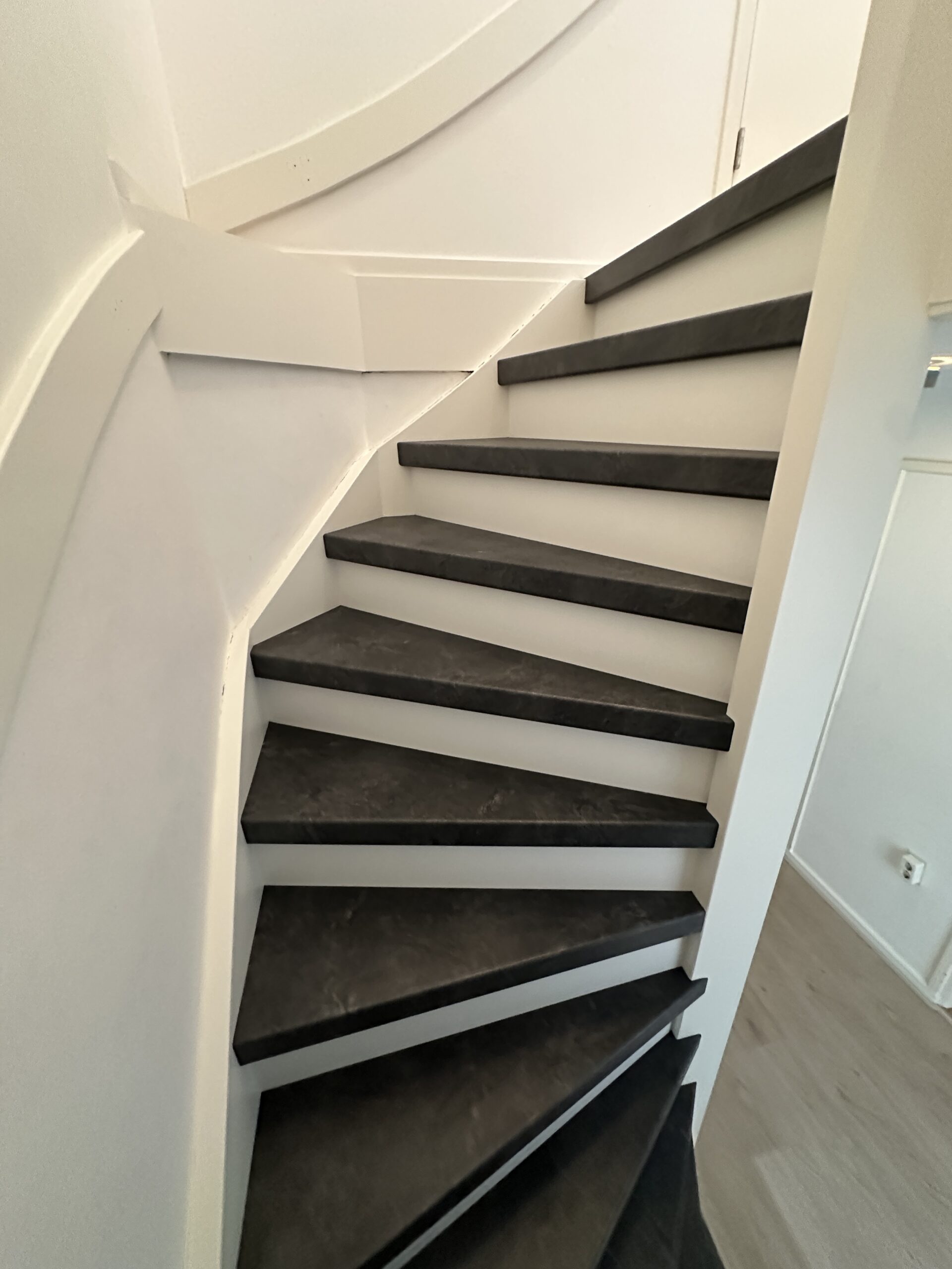Traprenovatie in Voorburg met een steen decor Mustang