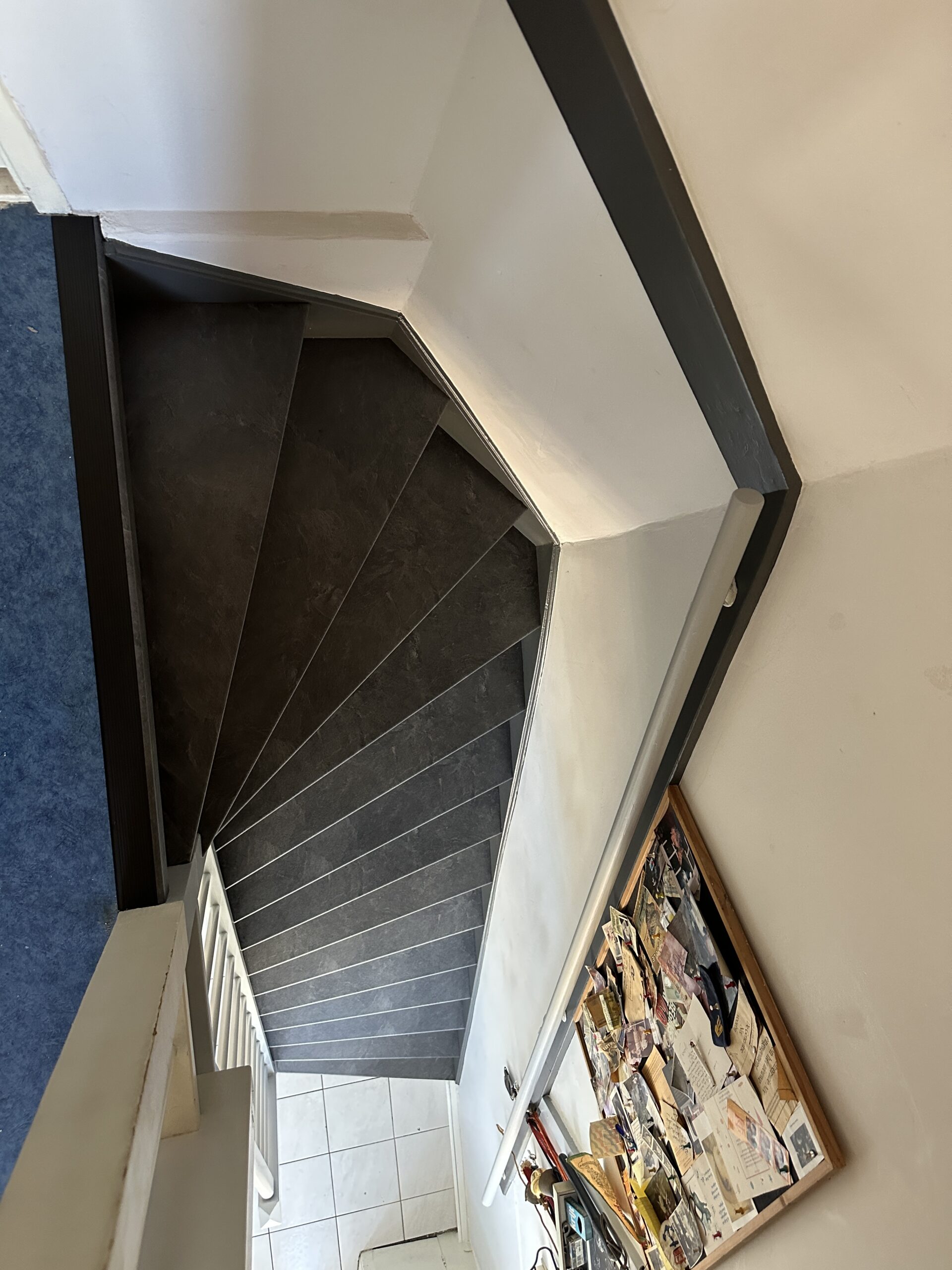 Traprenovatie Leidschendam antraciet steenlook