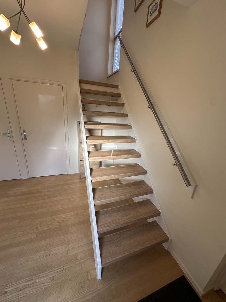 Traprenovatie open trap Bilthoven houtlook